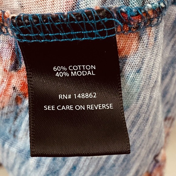 Torrid Shirt Womens Size 1X Floral Teal Peplum Cropped - Picture 7 of 9